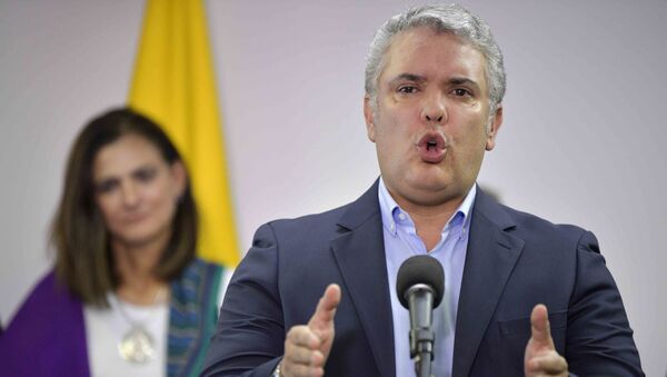 Iván Duque, presidente de Colombia - Sputnik Mundo