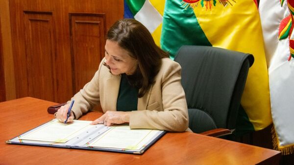 Karen Longaric, la cancller de Bolivia - Sputnik Mundo