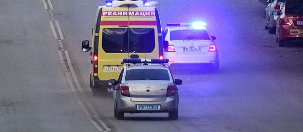 La ambulancia que transportó al opositor Navalni al hospital en Omsk, Rusia La ambulancia que transportó al opositor Navalni al hospital en Omsk, Rusia - Sputnik Mundo