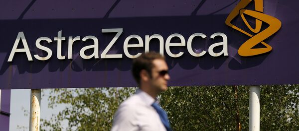 Logo de la compañía farmacéutica AstraZeneca - Sputnik Mundo