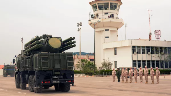 Pantsir-S en la base de Hmeymim