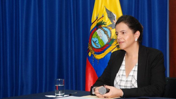 María Paula Romo, ministra de Gobierno de Ecuador - Sputnik Mundo