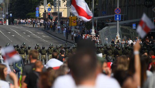 Protestas en Minsk - Sputnik Mundo