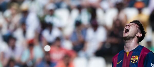 Лионель Месси во время матча Кордова - Барселона - Sputnik Mundo