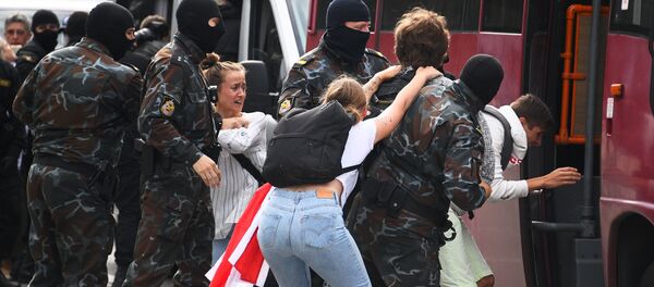 Protestas en Minsk, Bielorrusia - Sputnik Mundo