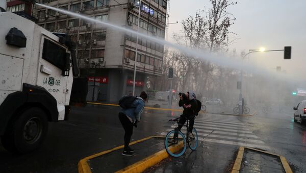 Protestas en Chile - Sputnik Mundo