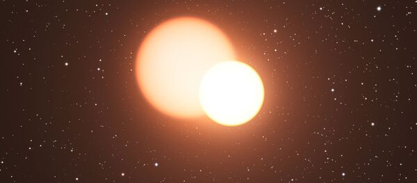 Una estrella binaria, imagen ilustrativa - Sputnik Mundo