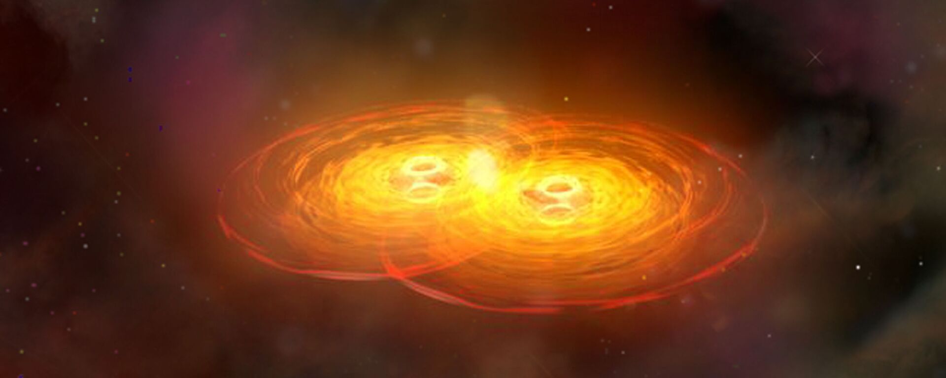 La fusión de dos agujeros negros, imagen ilustrativa La fusión de dos agujeros negros, imagen ilustrativa - Sputnik Mundo, 1920, 08.11.2021