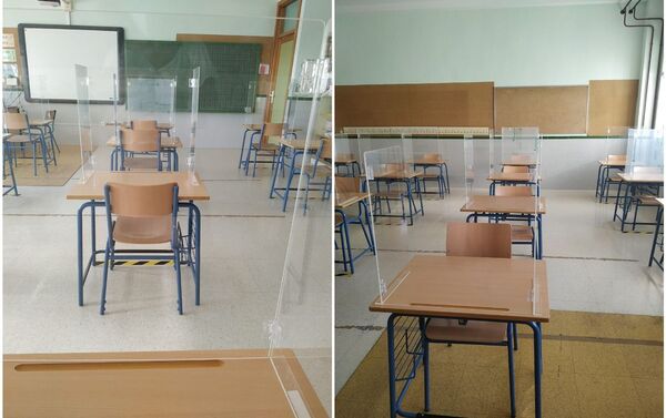 Pupitres del CEIP Carmen Borrego Pupitres del CEIP Carmen Borrego - Sputnik Mundo