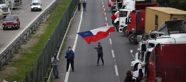 Huelga de camioneros Chile - Sputnik Mundo