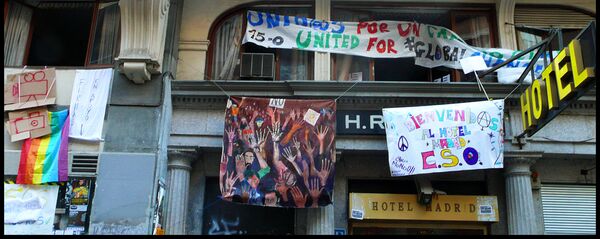 'Okupación' en un hotel de Madrid - Sputnik Mundo