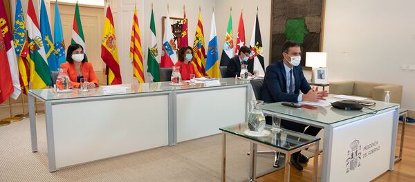 Sánchez preside por videoconferencia la XXII Conferencia de Presidentes - Sputnik Mundo