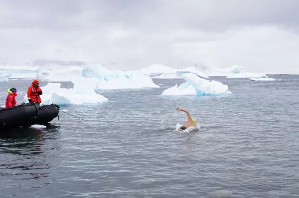 Desde la fría Antártida a las aguas del Titicaca: el nadador del hielo tiene nombre español Desde la fría Antártida a las aguas del Titicaca: el nadador del hielo tiene nombre español - Sputnik Mundo