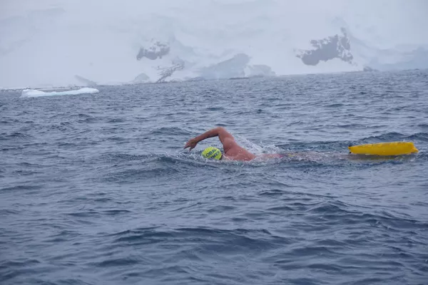Desde la fría Antártida a las aguas del Titicaca: el nadador del hielo tiene nombre español Desde la fría Antártida a las aguas del Titicaca: el nadador del hielo tiene nombre español - Sputnik Mundo