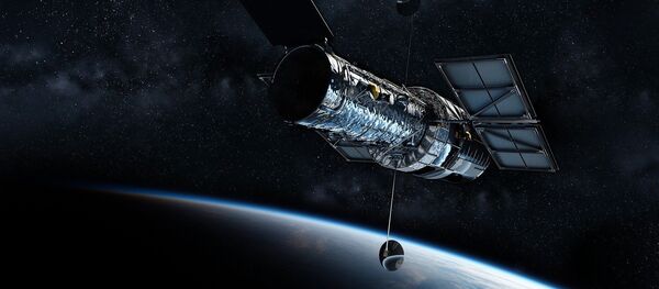 Una representación del telescopio espacial Hubble Una representación del telescopio espacial Hubble - Sputnik Mundo