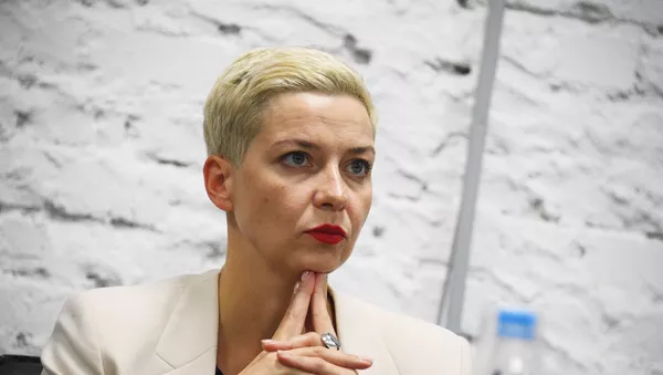 María Kolésnikova, miembro de la mesa directiva del Consejo de Coordinación (CC)