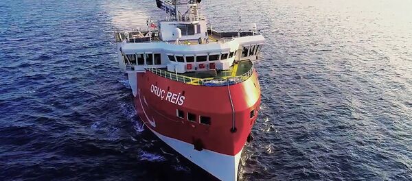 El barco de exploración turco Aruj Reis - Sputnik Mundo
