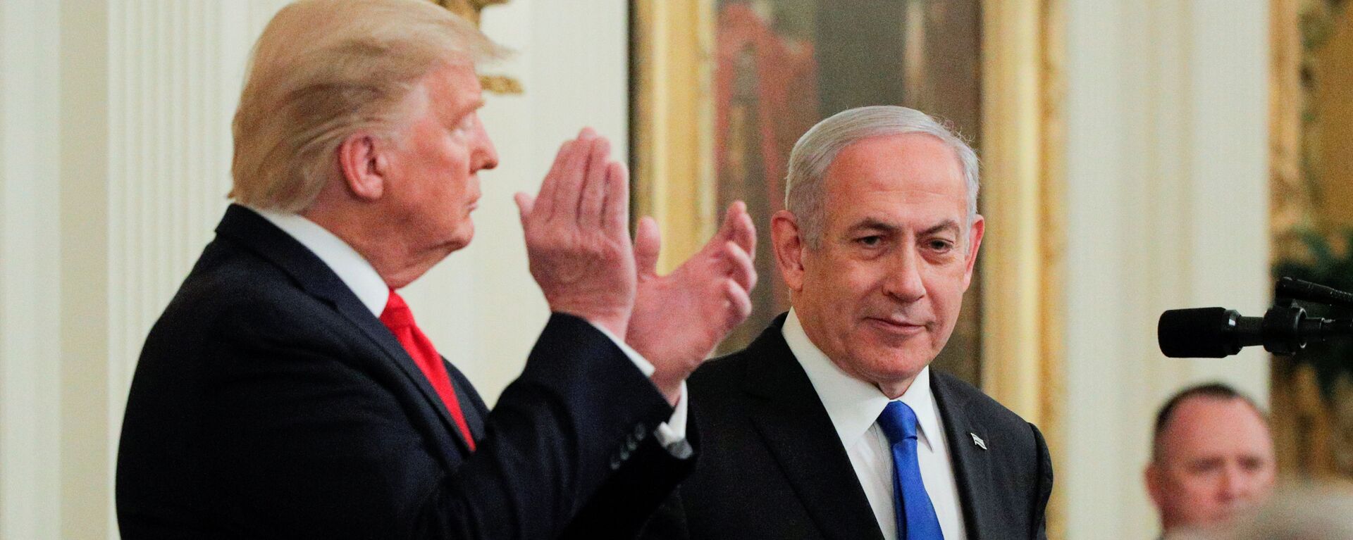 Benjamín Netanyahu, primer ministro de Israel y Donald Trump, presidente de EEUU Benjamín Netanyahu, primer ministro de Israel y Donald Trump, presidente de EEUU - Sputnik Mundo, 1920, 08.09.2020