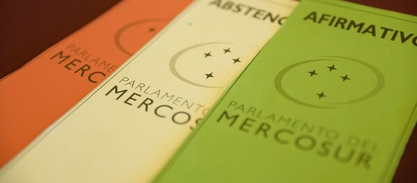 Cartones de votación del Parlamento del Mercado Común del Sur (Parlasur) - Sputnik Mundo