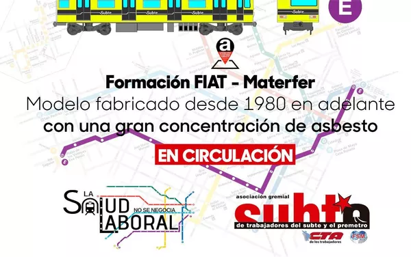 Las imagenes de trenes en el metro de Buenos Aires que contienen el amianto Las imagenes de trenes en el metro de Buenos Aires que contienen el amianto - Sputnik Mundo