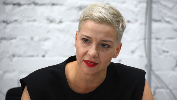 La opositora María Kolésnikova, miembro de la cúpula del Consejo de Coordinación (CC) bielorruso La opositora María Kolésnikova, miembro de la cúpula del Consejo de Coordinación (CC) bielorruso - Sputnik Mundo