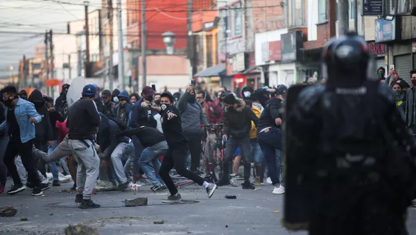 Protestas en Colombia - Sputnik Mundo