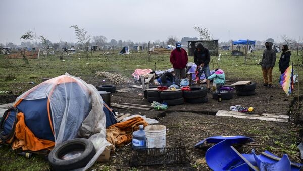 Toma de tierras en Guernica, provincia de Buenos Aires - Sputnik Mundo