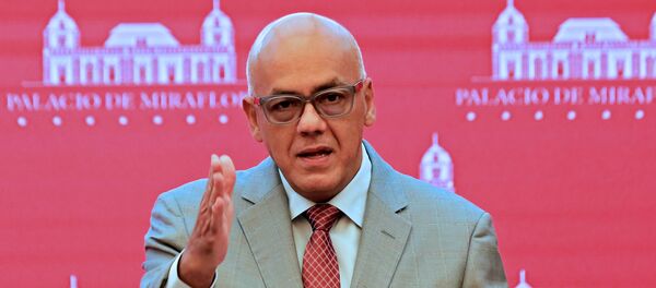 Jorge Rodríguez, candidato a diputado por el Gran Polo Patriótico Jorge Rodríguez, candidato a diputado por el Gran Polo Patriótico - Sputnik Mundo