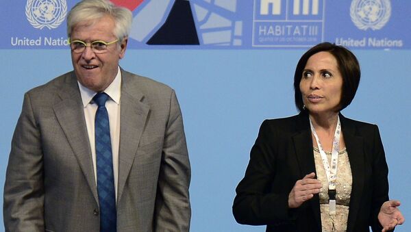 María de los Ángeles Duarte, exministra de Transporte y Obras Públicas de Ecuador - Sputnik Mundo