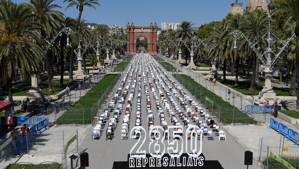 Acto de Òmnium Cultural en la Diada de Cataluña  - Sputnik Mundo