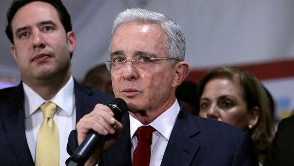 Álvaro Uribe, expresidente de Colombia - Sputnik Mundo