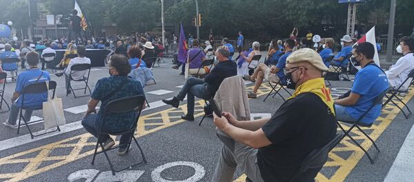 Independentistas catalanes en Día Nacional de Cataluña Independentistas catalanes en Día Nacional de Cataluña - Sputnik Mundo