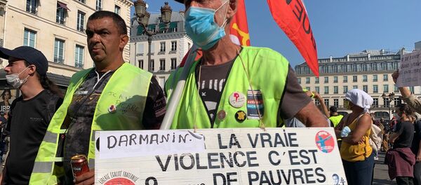 Protestas de los 'chalecos amarillos' en París - Sputnik Mundo