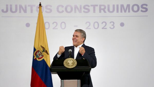 Iván Duque, presidente de Colombia - Sputnik Mundo