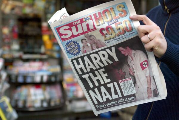 Portada de The Sun del príncipe Harry - Sputnik Mundo