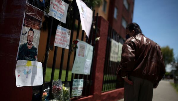 Lugar de paliza de del abogado Javier Ordóñez Lugar de paliza de del abogado Javier Ordóñez - Sputnik Mundo