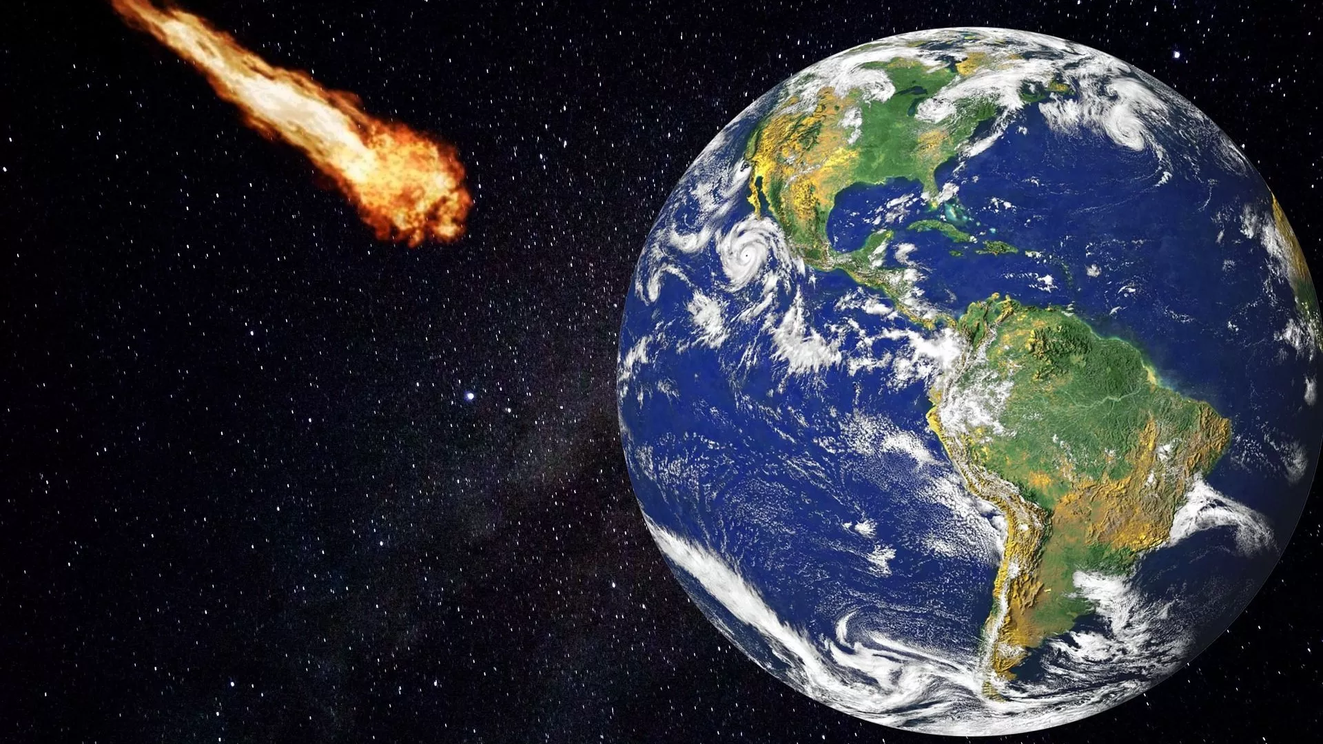 Un meteorito a punto de impactar contra la Tierra Un meteorito a punto de impactar contra la Tierra - Sputnik Mundo, 1920, 17.09.2021