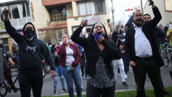 Protestas en Colombia (Archivo) - Sputnik Mundo