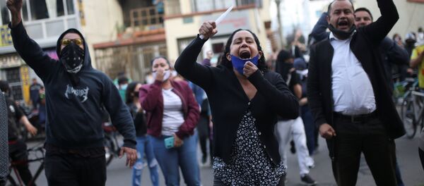 Protestas en Colombia (Archivo) - Sputnik Mundo