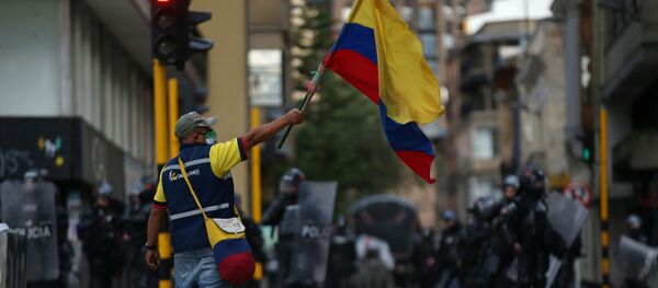 Protestas en Bogotá - Sputnik Mundo