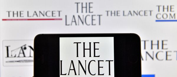 Unos logos de la revista médica británica The Lancet - Sputnik Mundo