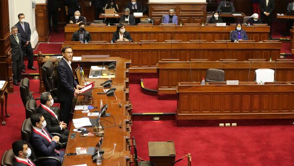 Martín Vizcarra, presidente de Perú, en el Congreso - Sputnik Mundo