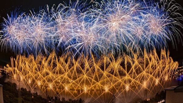 Fuegos Artificiales del Festival Rostec (archivo) - Sputnik Mundo