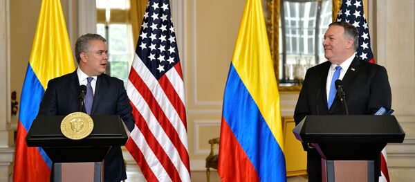 La visita del secretario de Estado de EEUU Mike Pompeo a Colombia - Sputnik Mundo