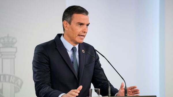 Pedro Sánchez comparece en rueda de prensa - Sputnik Mundo