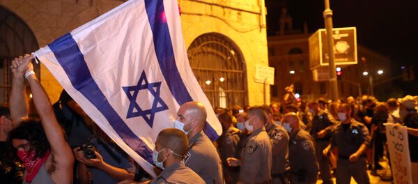 Protestas contra el primer ministro israelí, Benjamin Netanyahu - Sputnik Mundo