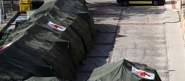 Un hospital militar en Madrid - Sputnik Mundo