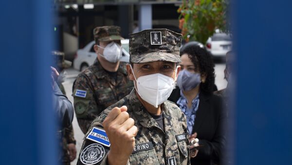 El ministro de Defensa de El Salvador, contralmirante René Merino - Sputnik Mundo