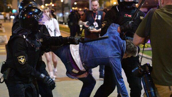 Protestas en Minsk, Bielorrusia Protestas en Minsk, Bielorrusia - Sputnik Mundo