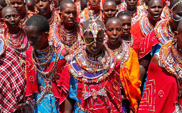 Los masáis celebran un rito de iniciación que ocurre cada 15 años Los masáis celebran un rito de iniciación que ocurre cada 15 años - Sputnik Mundo